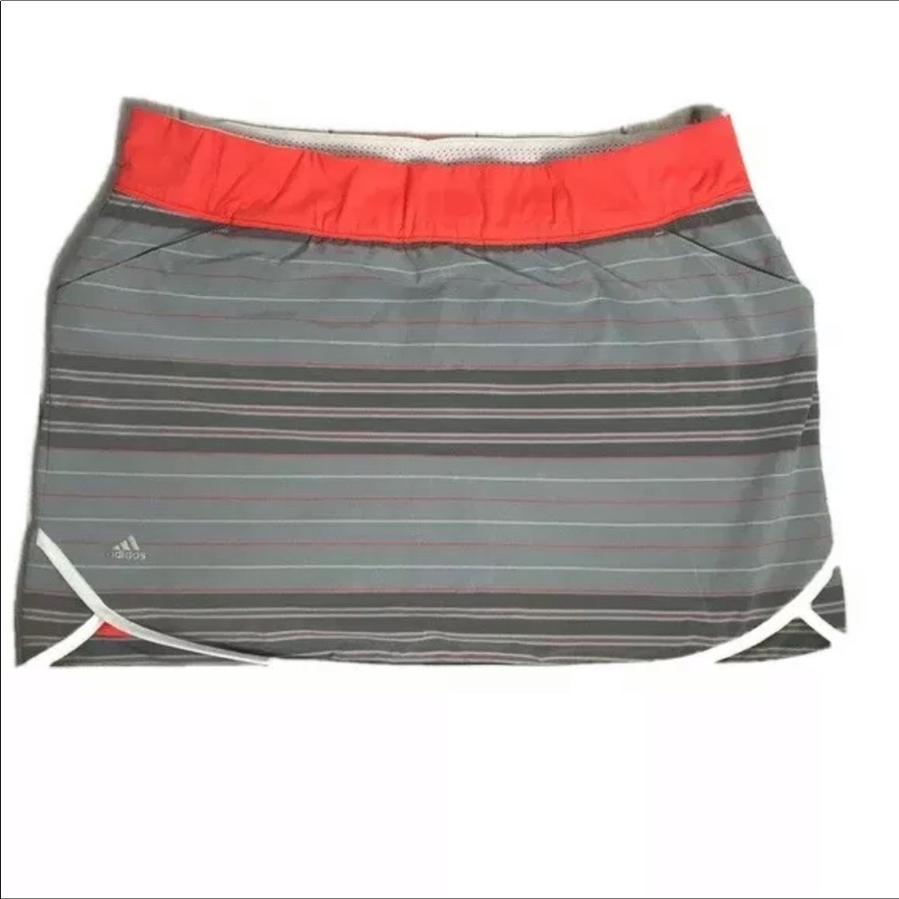 Adidas Gray and Orange Skort Golf Skirt